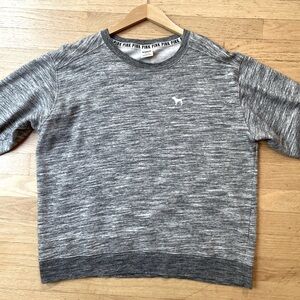 Victoria’s Secret PINK Gray Lightweight Sweatshirt Pullover Size Large